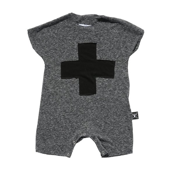 Nununu Kimono Playsuit Charcoal - Picture 1 of 2